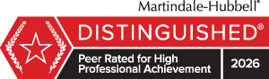 Martindale-Hubbell Peer Rated Attorney
